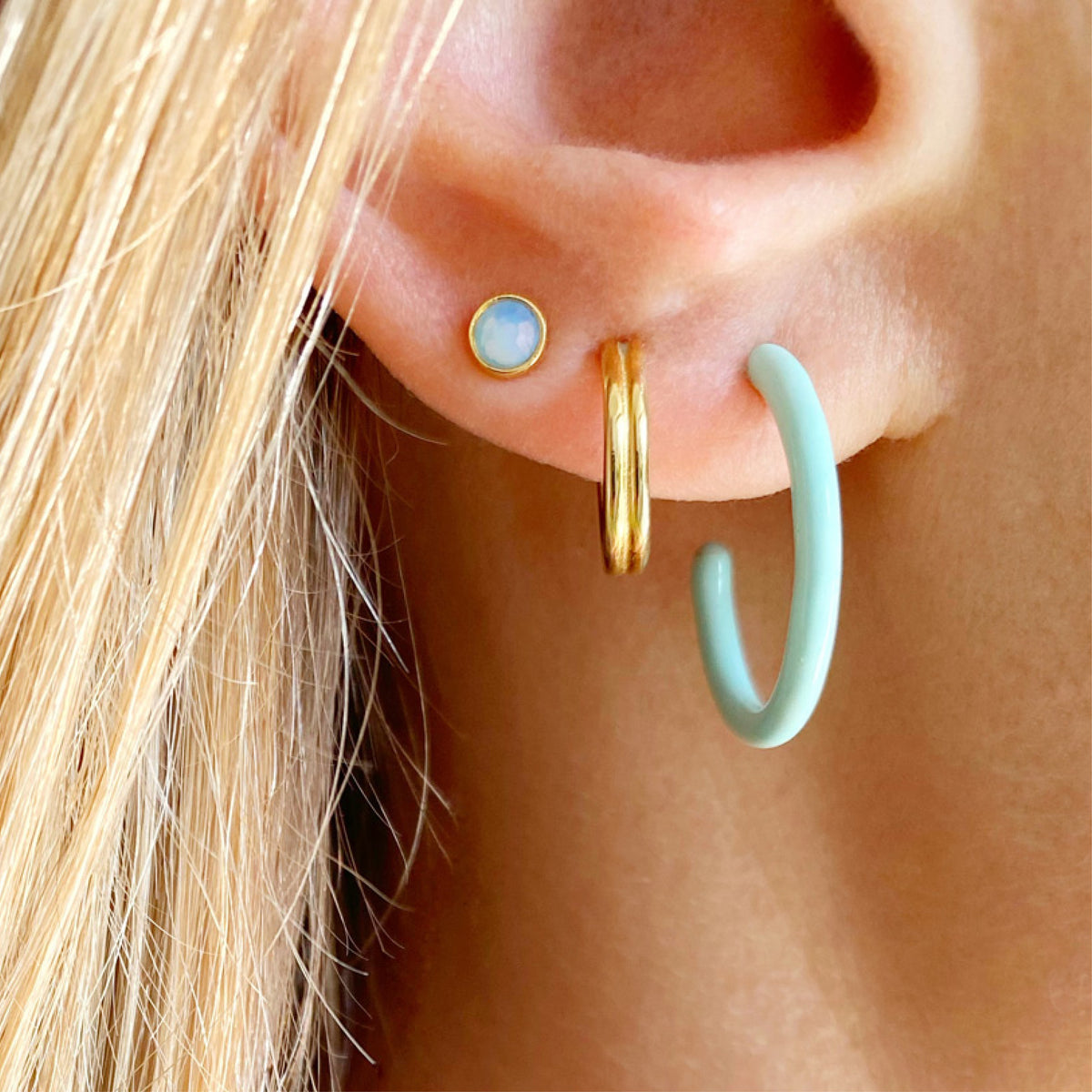 Color Hoop Medium - Mint