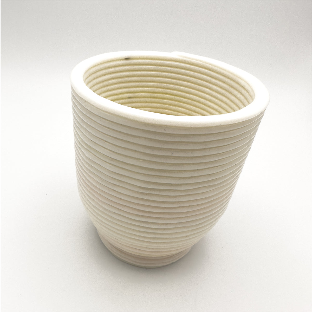 Hvítur Flora Pot - Plastplan