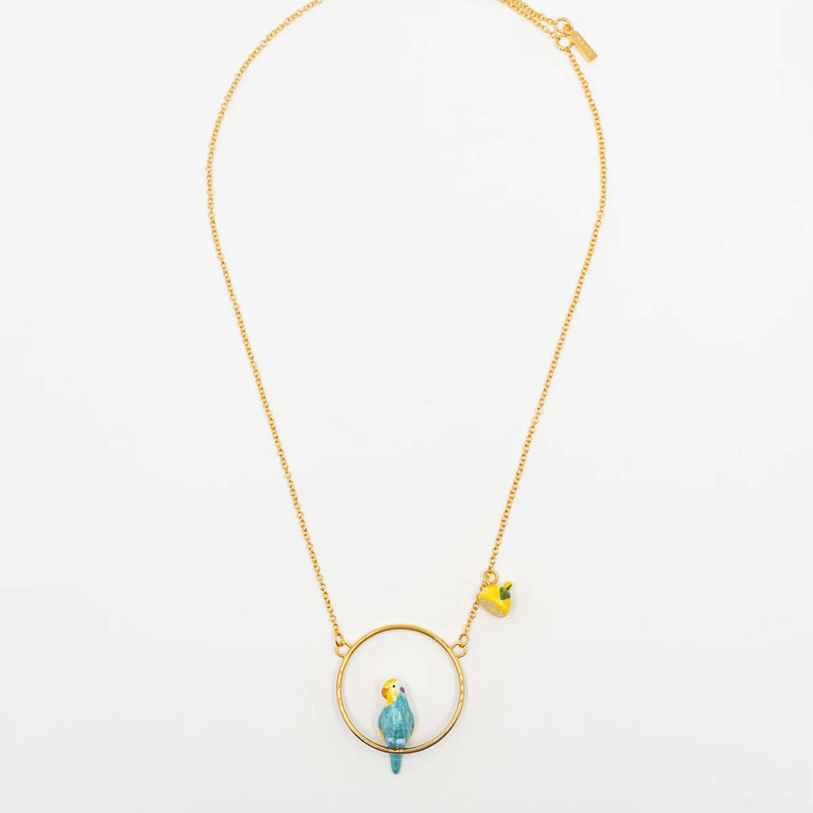 Blue & lemon parakeet - Nach Bijoux