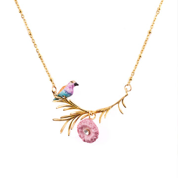 Branch, Roller bird and thistle - Nach Bijoux
