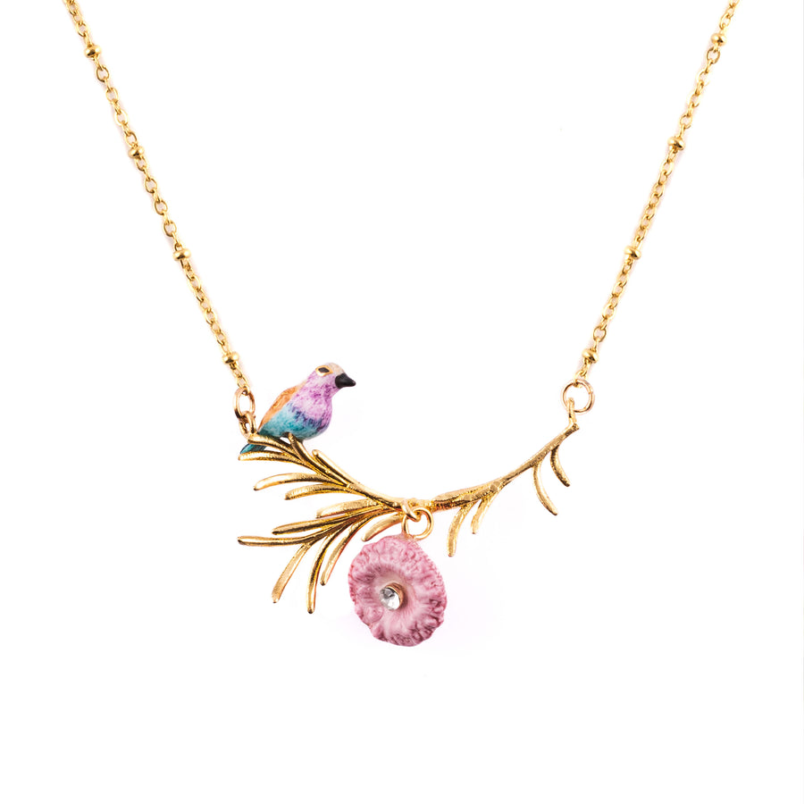 Branch, Roller bird and thistle - Nach Bijoux