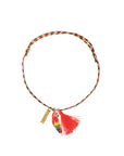 Red parrot with pompom Multicolor - Nach Bijoux