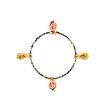 Hematite beads & fruit - Nach Bijoux