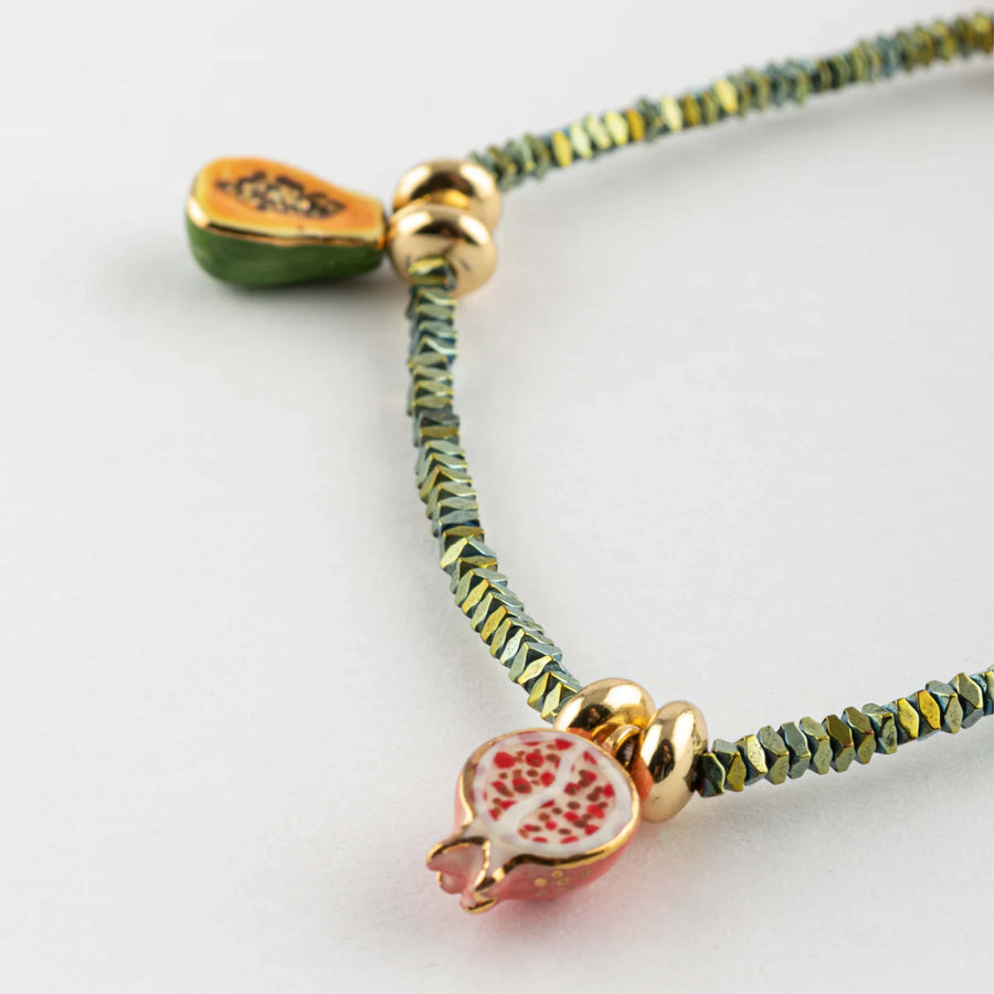Hematite beads & fruit - Nach Bijoux
