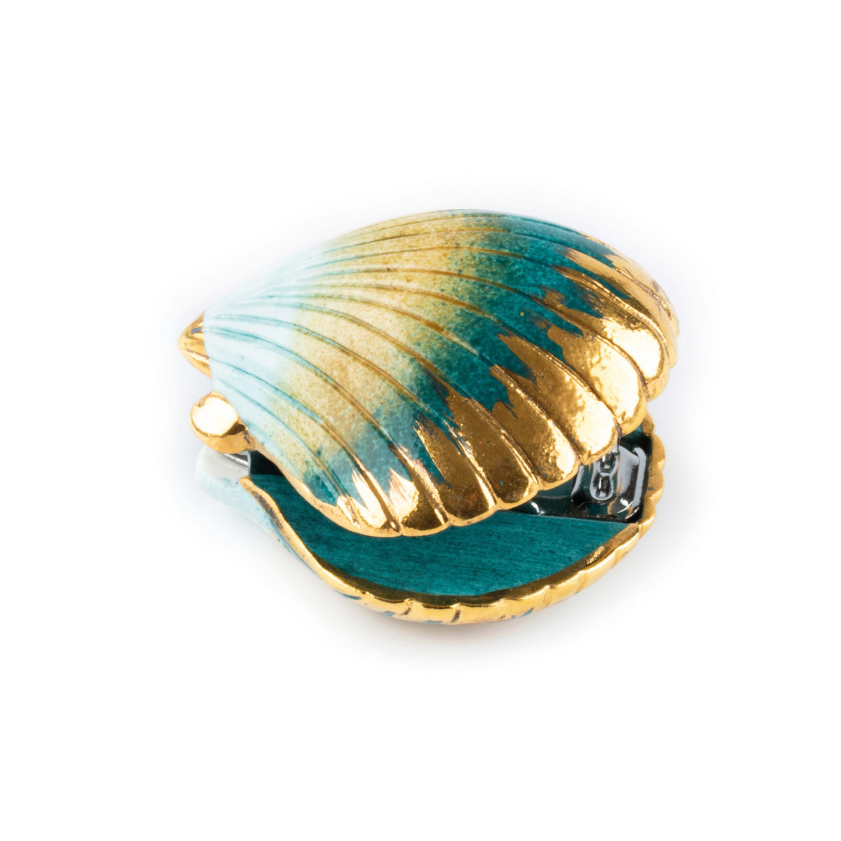 Blue &amp; Gold Shell - Nach Bijoux