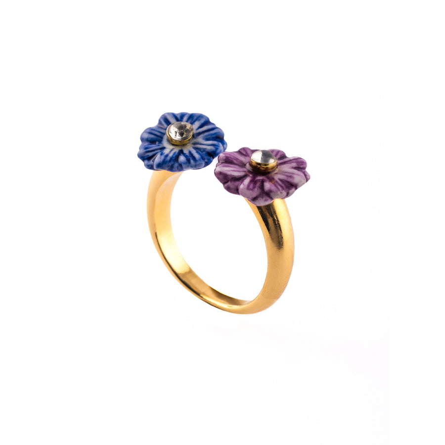 Blue & Purple Thistles FaceToFace  - Nach Bijoux
