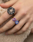 Blue & Purple Thistles FaceToFace  - Nach Bijoux