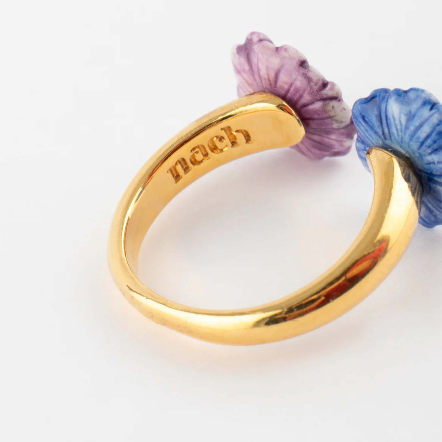 Blue & Purple Thistles FaceToFace  - Nach Bijoux