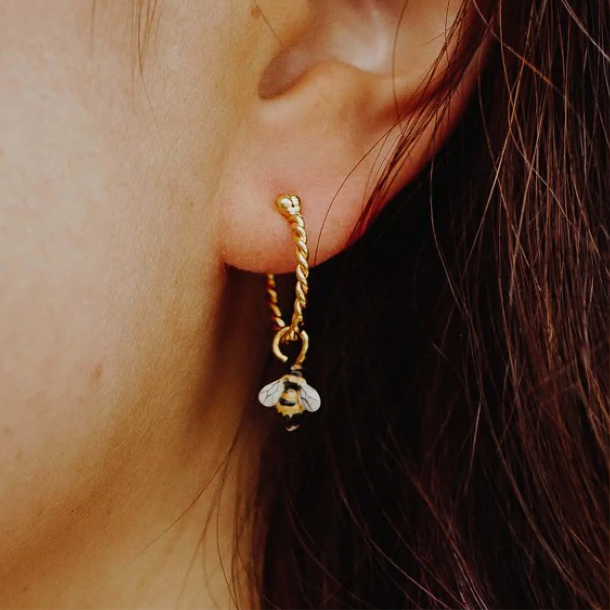 Bee mini hoop - Nach Bijoux