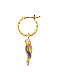 Parakeet with Whiskers mini hoop - Nach Bijoux