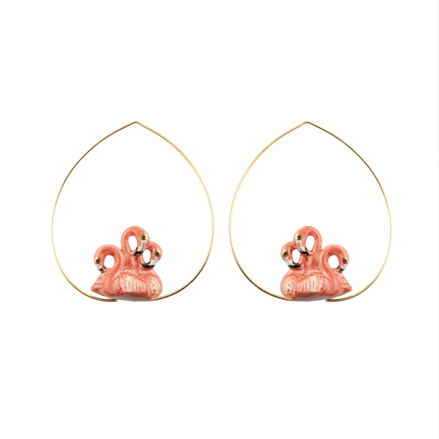 Flamingos hoops - Nach Bijoux