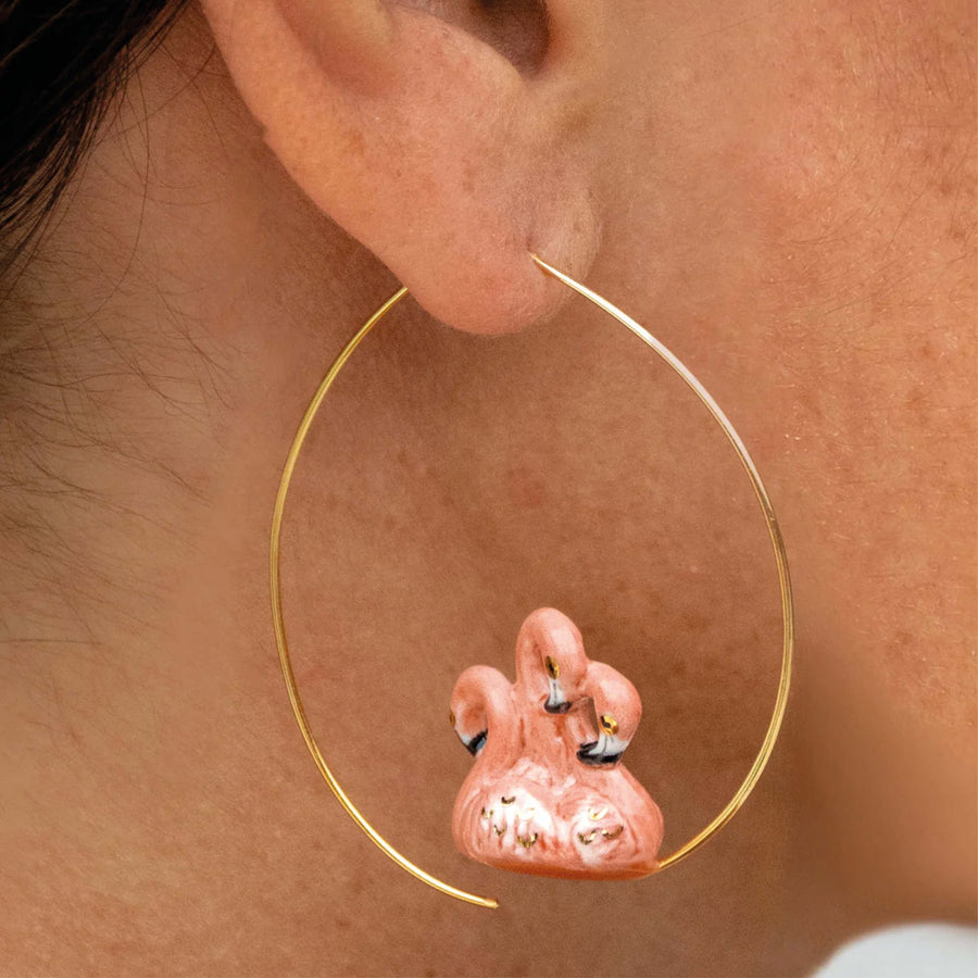 Flamingos hoops - Nach Bijoux