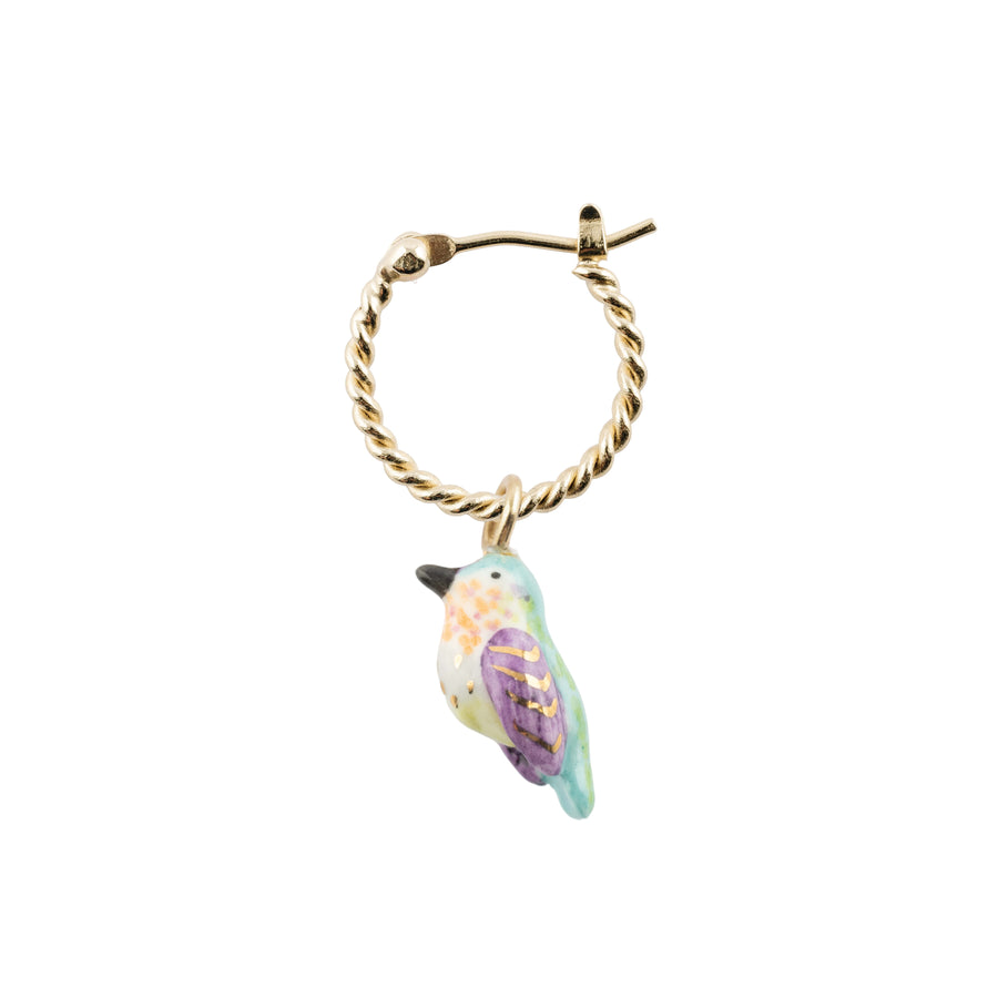 Anna's Hummingbird mini hoop - Nach Bijoux