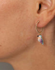 Anna's Hummingbird mini hoop - Nach Bijoux