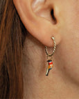 African Bee-eater mini hoop - Nach Bijoux
