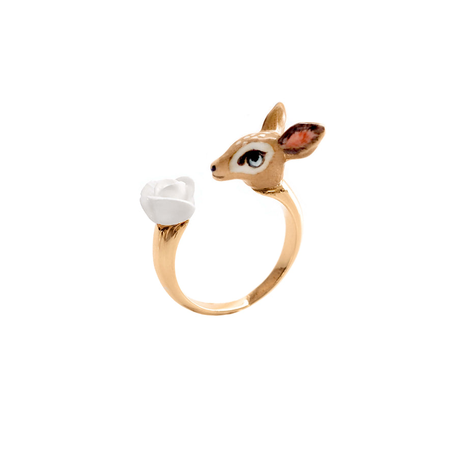 Deer & flower FaceToFace  - Nach Bijoux