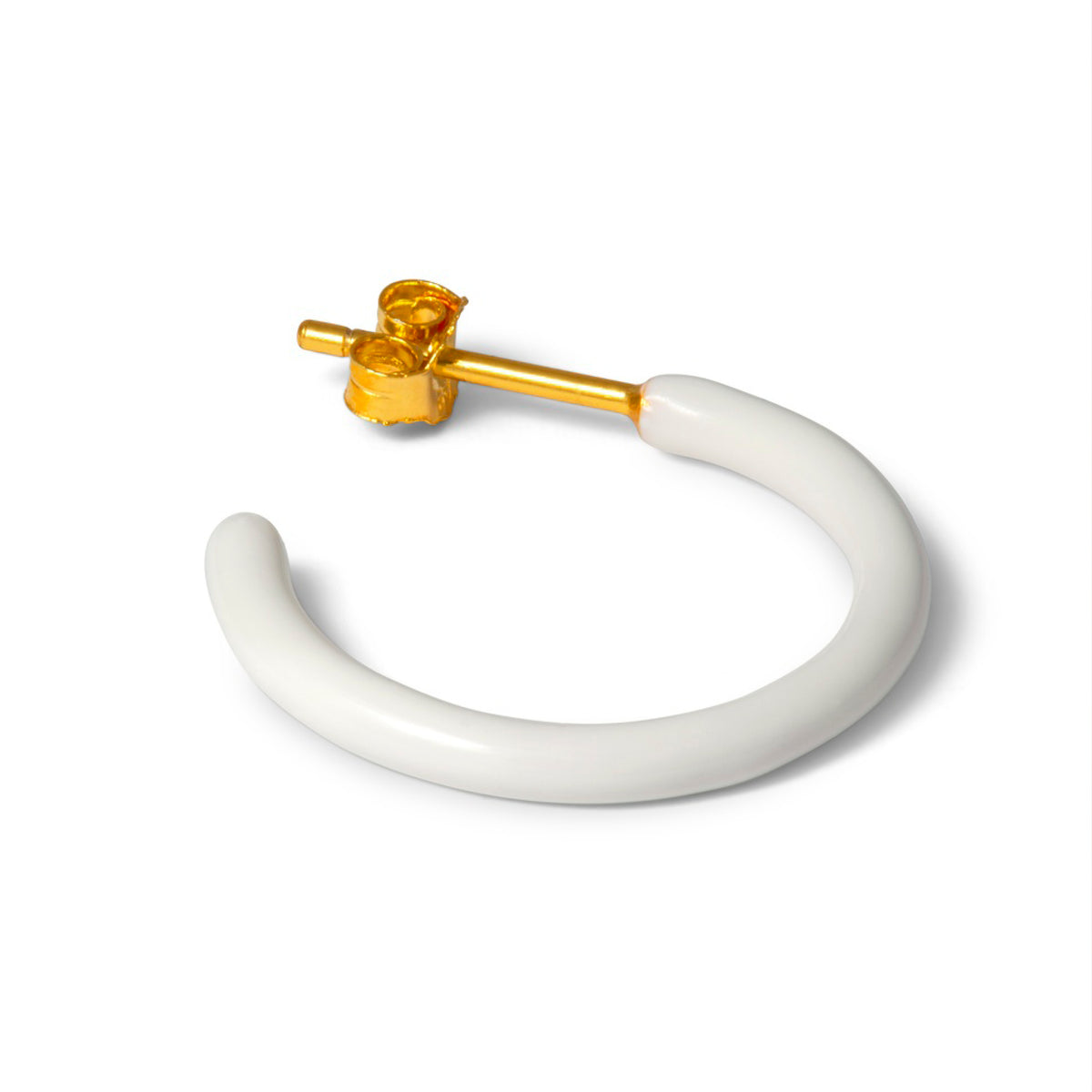 Color Hoop Medium - White
