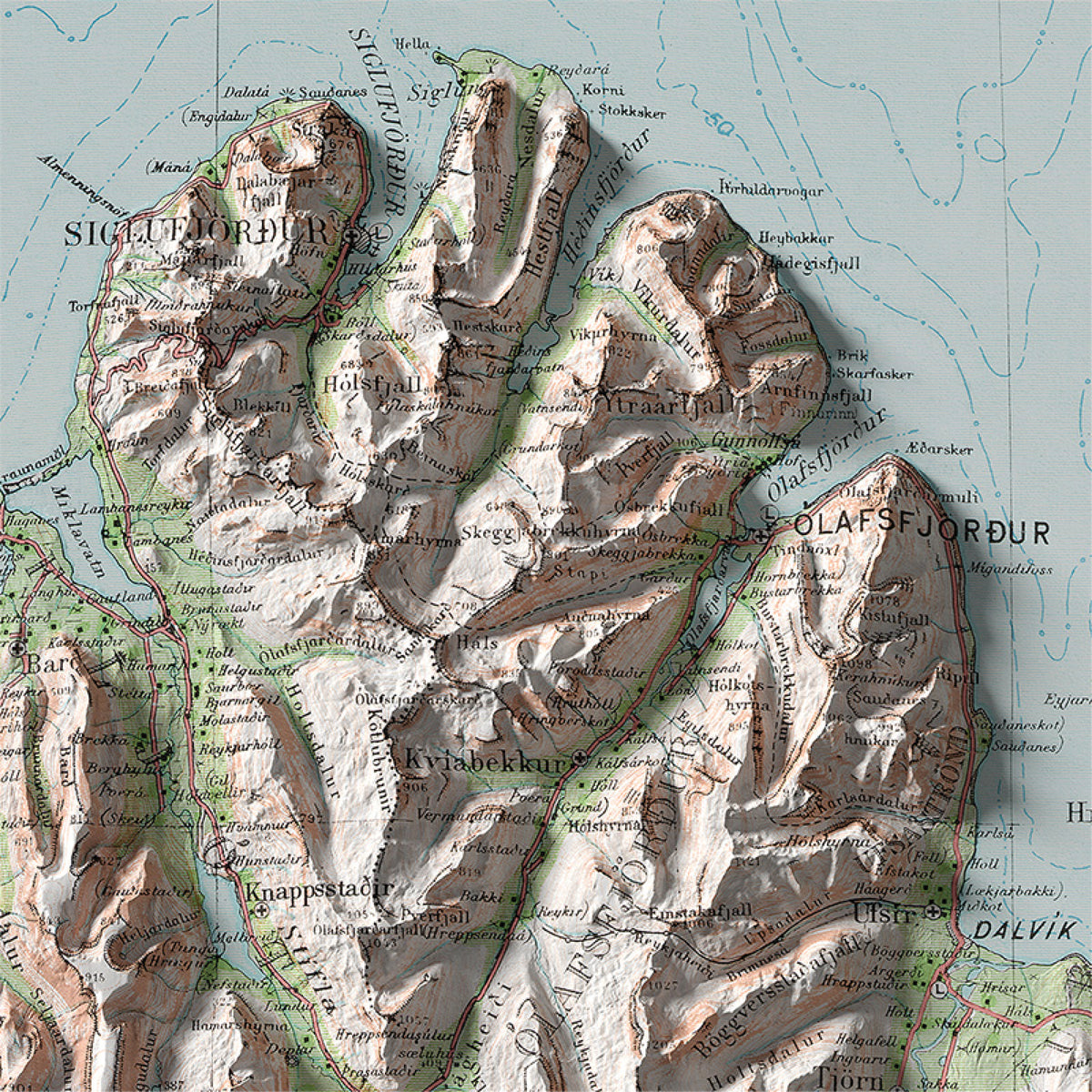 Eyjafjörður - Maps of Iceland