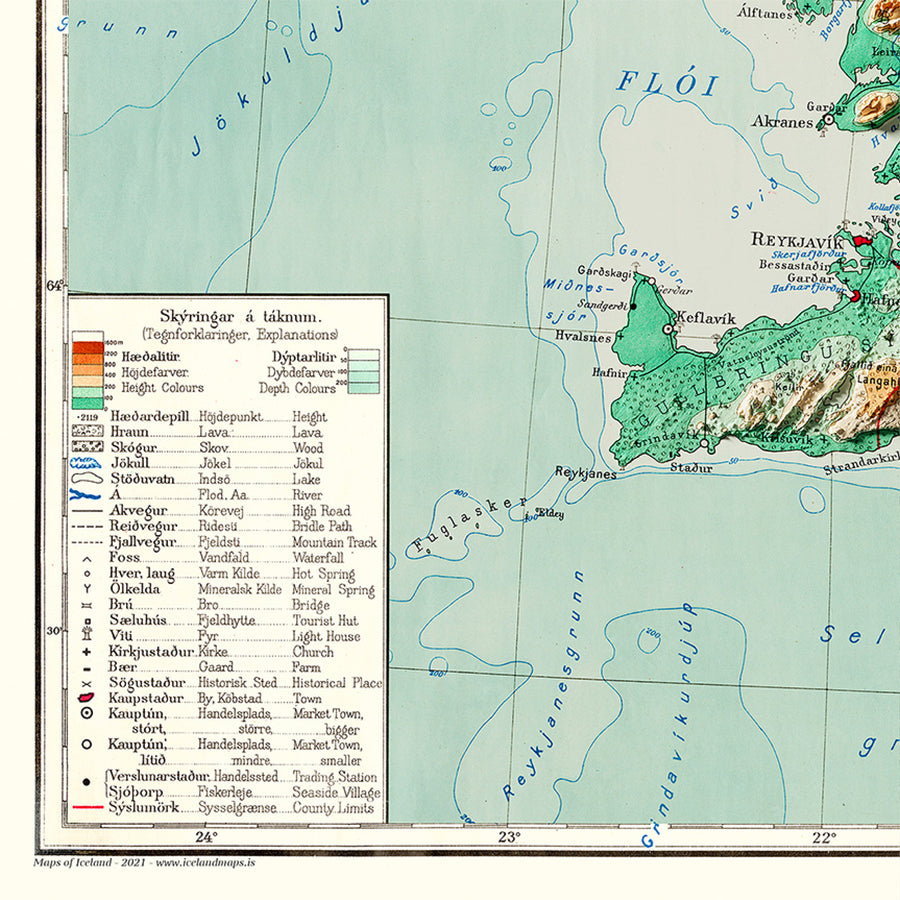 Íslandskort - Maps of Iceland