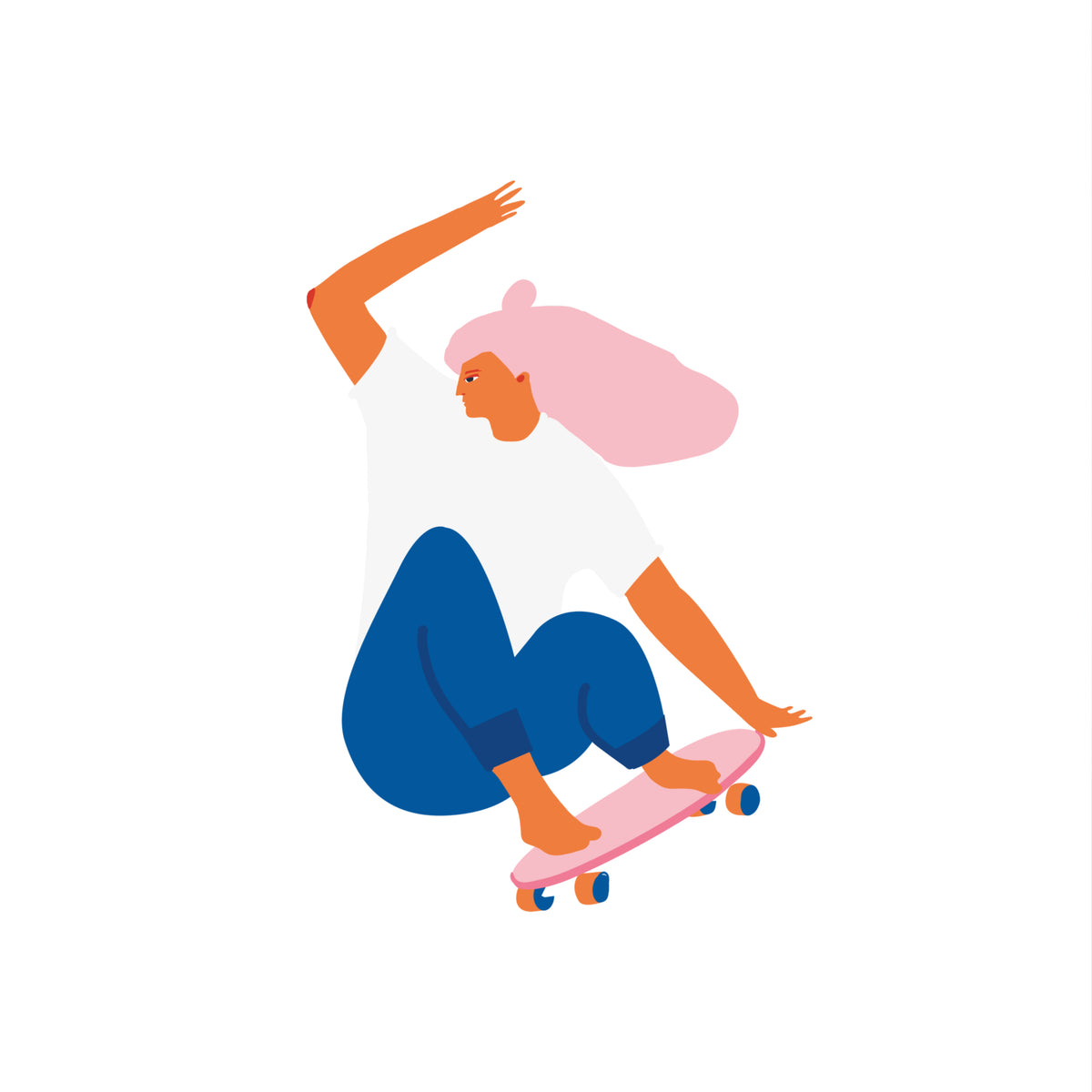 Skater Girl - Tattly