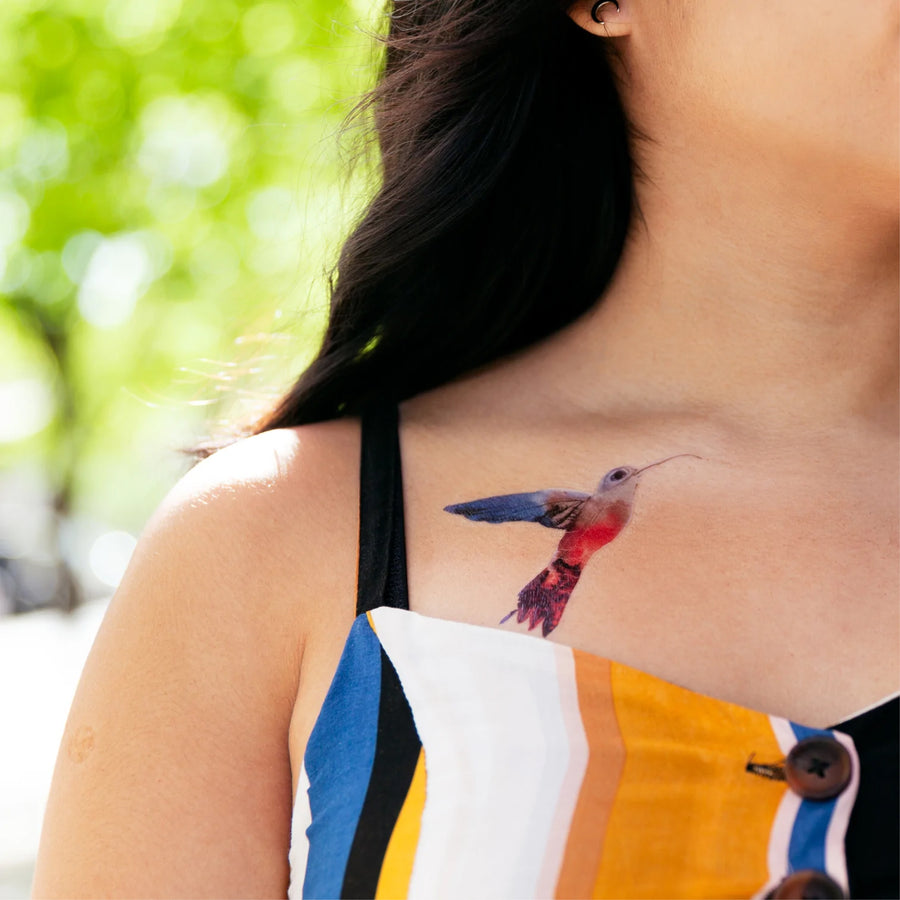 Watercolor Hummingbird - Tattly